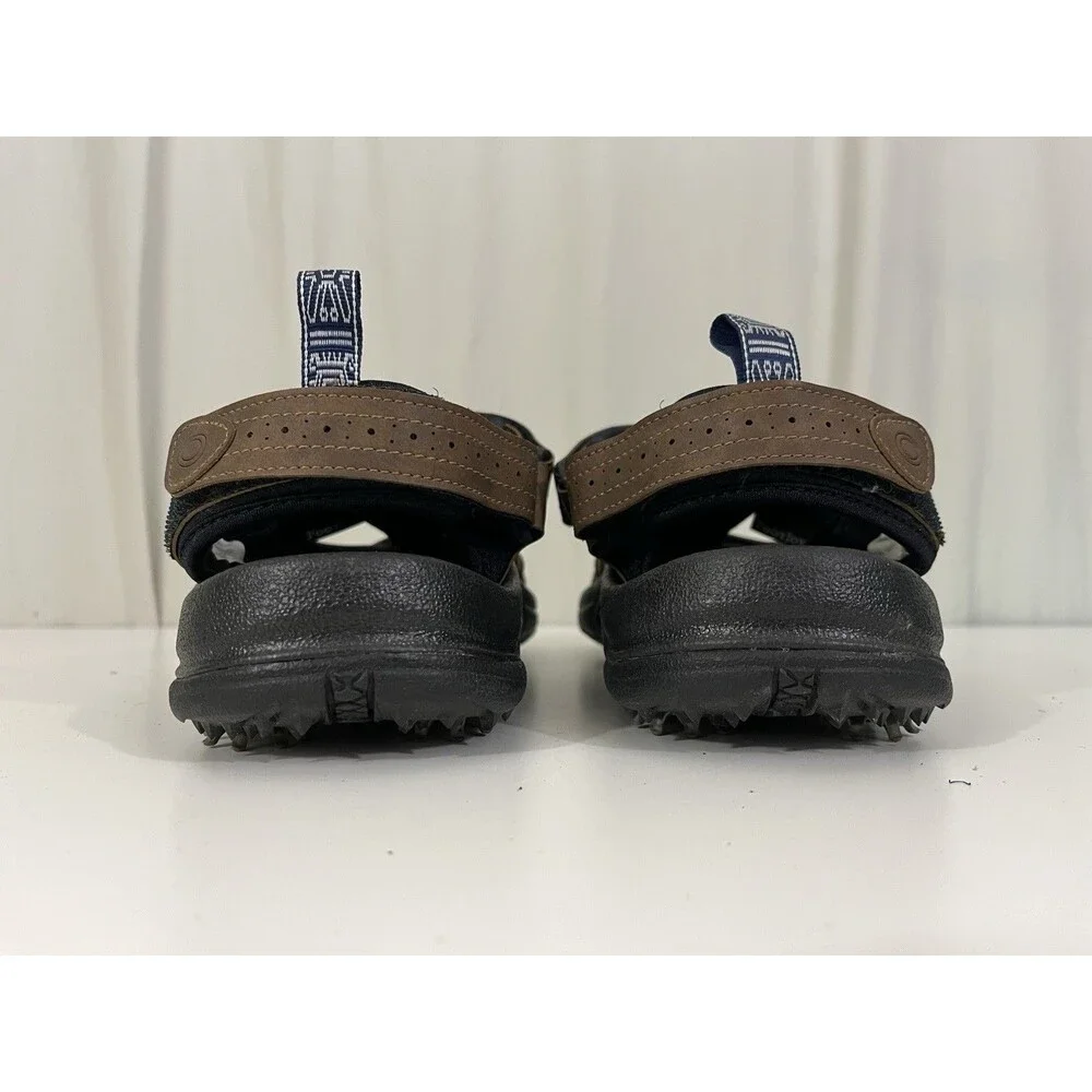 Footjoy Men's Leather Golf Sandals Hook & Loop Adjustable Closure Soft Spike 10M